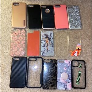 iPhone 8 and one iPhone 11 phone cases